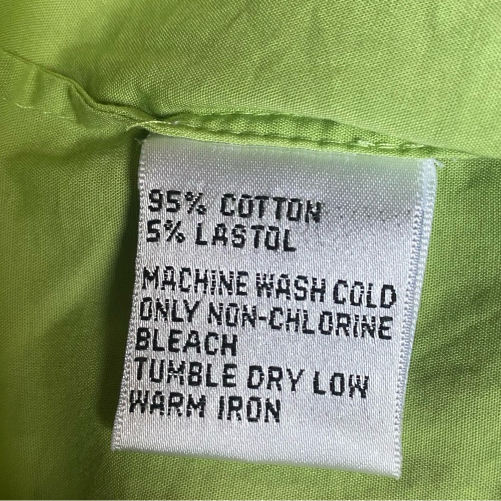 Talbots Light Green Short Sleeve Button Up Top - Picture 6 of 6